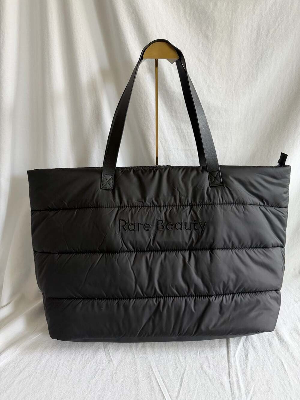Rare Beauty Puffy Traveler Tote - Black